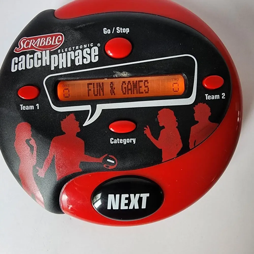 Scrabble Catch Phrase Electronic Handheld Game 2012 Tested Working